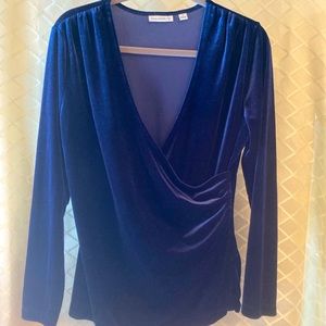 Susan Graver, stretch velvet, navy, medium